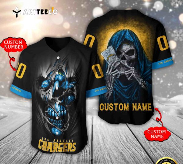 Nfl Los Angeles Chargers 3d Custom Baseball Jersey Shirt