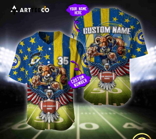 Nfl Los Angeles Rams Baseball Jersey Custom Shirt