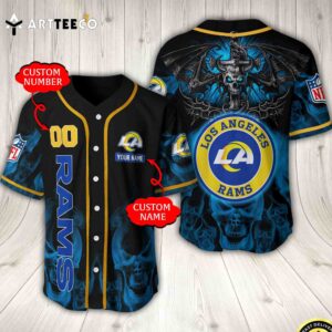 Nfl Los Angeles Rams Baseball Jersey Custom Shirt trungten Y1UQO