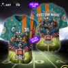 Nfl Miami Dolphins Baseball Jersey Custom Shirt