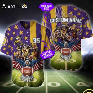 Nfl Minnesota Vikings Baseball Jersey Custom Shirt