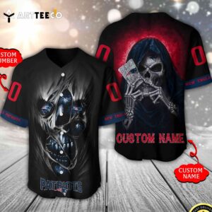 Nfl New England Patriots 3d Custom Baseball Jersey Shirt