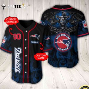 Nfl New England Patriots Baseball Jersey Custom Shirt trungten HURZ8