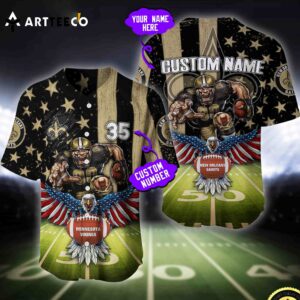 Nfl New Orleans Saints Baseball Jersey Custom Shirt