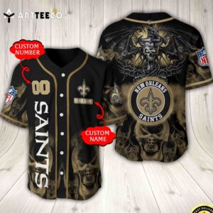 Nfl New Orleans Saints Baseball Jersey Custom Shirt trungten HVSBQ