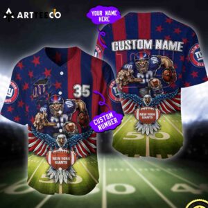 Nfl New York Giants Baseball Jersey Custom Shirt