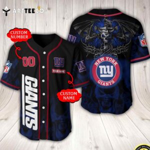 Nfl New York Giants Baseball Jersey Custom Shirt trungten VKU7Z