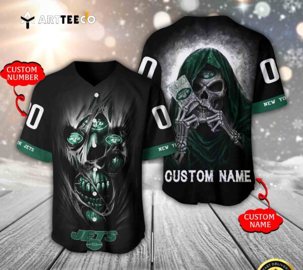 Nfl New York Jets 3d Custom Baseball Jersey Shirt