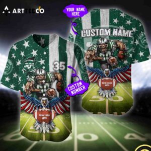Nfl New York Jets Baseball Jersey Custom Shirt