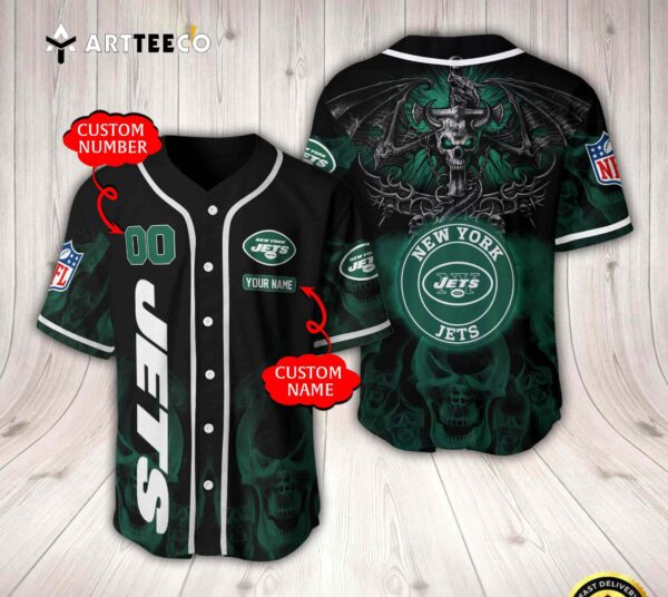 Nfl New York Jets Baseball Jersey Custom Shirt trungten XGXOV