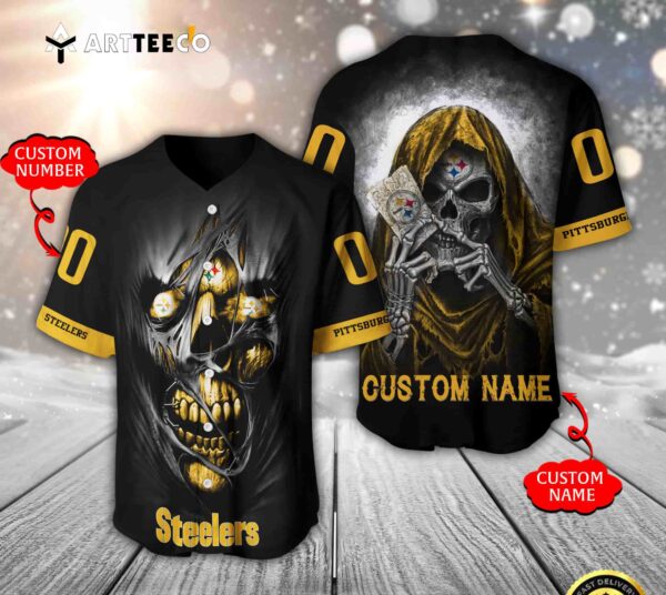 Nfl Pittsburgh Steelers 3d Custom Baseball Jersey Shirt