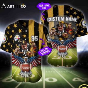 Nfl Pittsburgh Steelers Baseball Jersey Custom Shirt