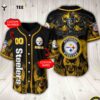 Nfl Pittsburgh Steelers Baseball Jersey Custom Shirt trungten Q861T
