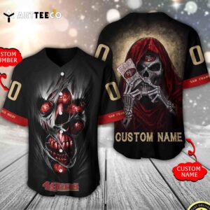 Nfl San Francisco 49ers 3d Custom Baseball Jersey Shirt