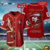 Nfl San Francisco 49ers 3d Custom Baseball Shirt