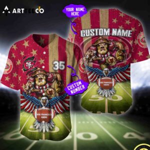 Nfl San Francisco 49ers Baseball Jersey Custom Shirt