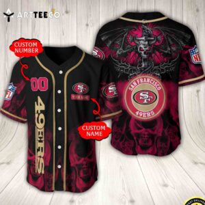 Nfl San Francisco 49ers Baseball Jersey Custom Shirt trungten TMQN3