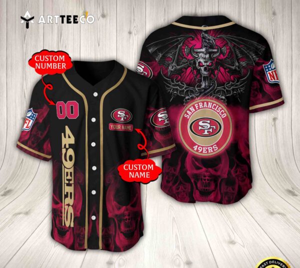 Nfl San Francisco 49ers Baseball Jersey Custom Shirt trungten TMQN3