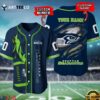 Nfl Seattle Seahawks 3d Custom Baseball Shirt