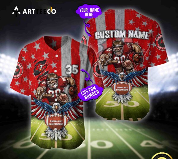Nfl Tampa Bay Buccaneers Baseball Jersey Custom Shirt