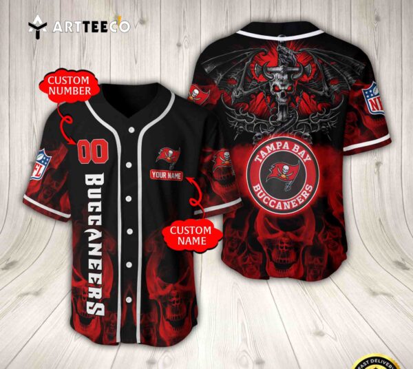 Nfl Tampa Bay Buccaneers Baseball Jersey Custom Shirt trungten 22VKB