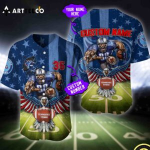 Nfl Tennessee Titans Baseball Jersey Custom Shirt