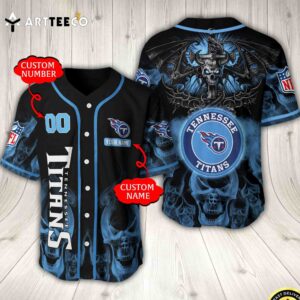 Nfl Tennessee Titans Baseball Jersey Custom Shirt trungten K87EE