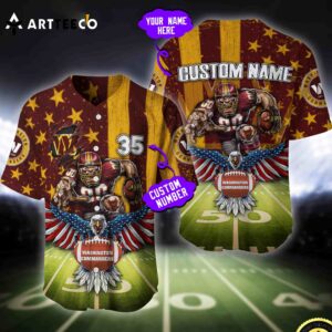 Nfl Washington Commanders Baseball Jersey Custom Shirt