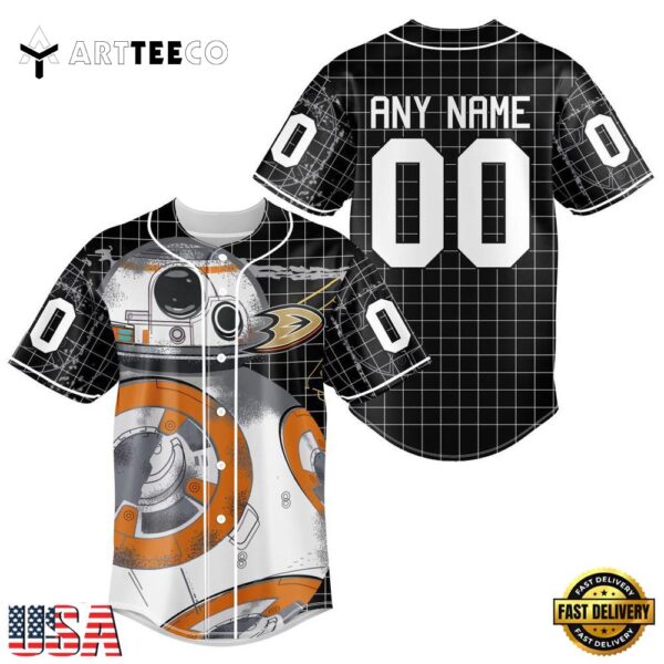 Nhl Anaheim Ducks Star War Baseball Jersey Shirt