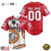 Nhl Detroit Red Wings Star War Baseball Jersey Shirt