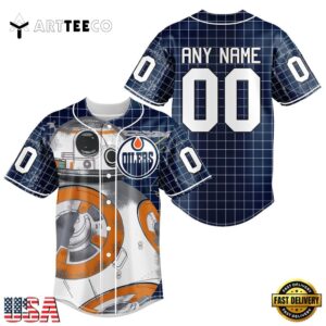 Nhl Edmonton Oilers Star War Baseball Jersey Shirt