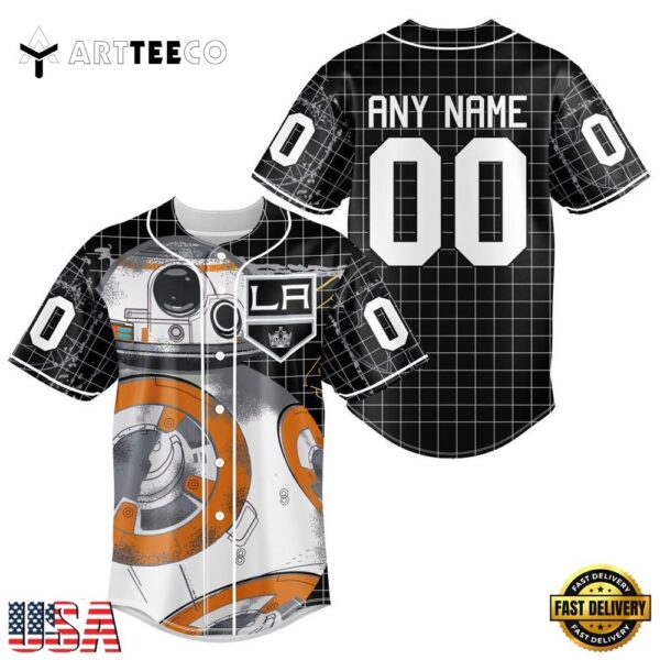 Nhl Los Angeles Kings Star War Baseball Jersey Shirt