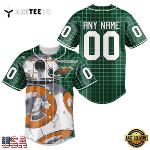 Nhl Minnesota Wild Star War Baseball Jersey Shirt