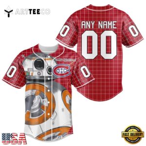 Nhl Montreal Canadiens Star War Baseball Jersey Shirt