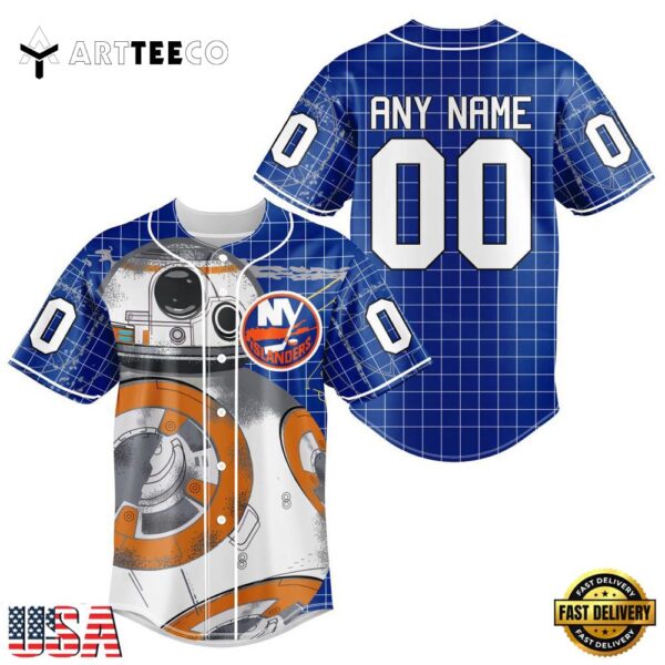 Nhl New York Islanders Star War Baseball Jersey Shirt