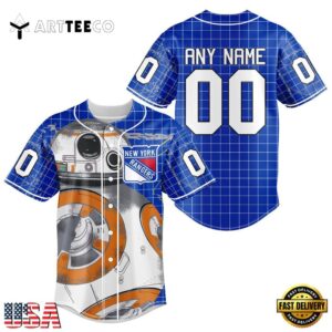 Nhl New York Rangers Star War Baseball Jersey Shirt