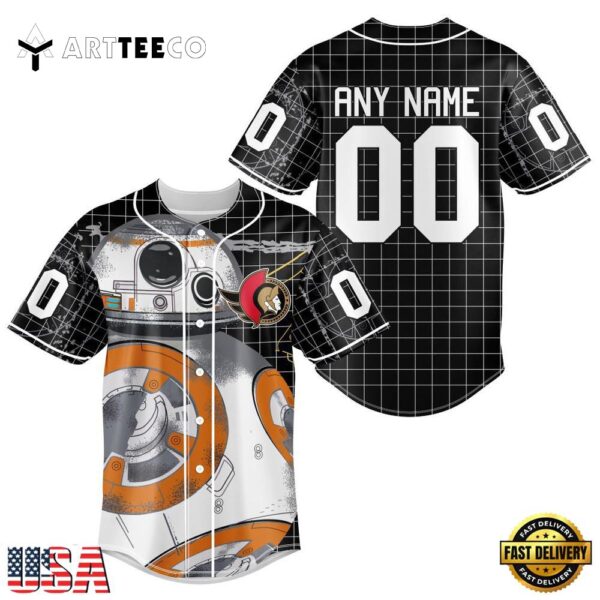 Nhl Ottawa Senators Star War Baseball Jersey Shirt