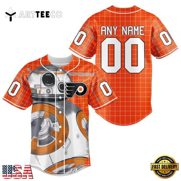 Nhl Philadelphia Flyers Star War Baseball Jersey Shirt