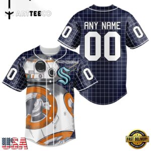 Nhl Seattle Kraken Star War Baseball Jersey Shirt