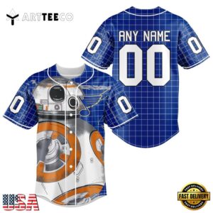 Nhl St Louis Blues Star War Baseball Jersey Shirt