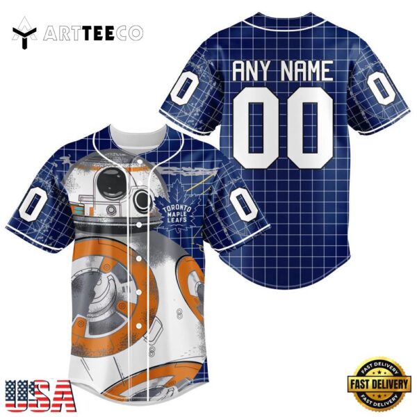 Nhl Toronto Maple Leafs Star War Baseball Jersey Shirt