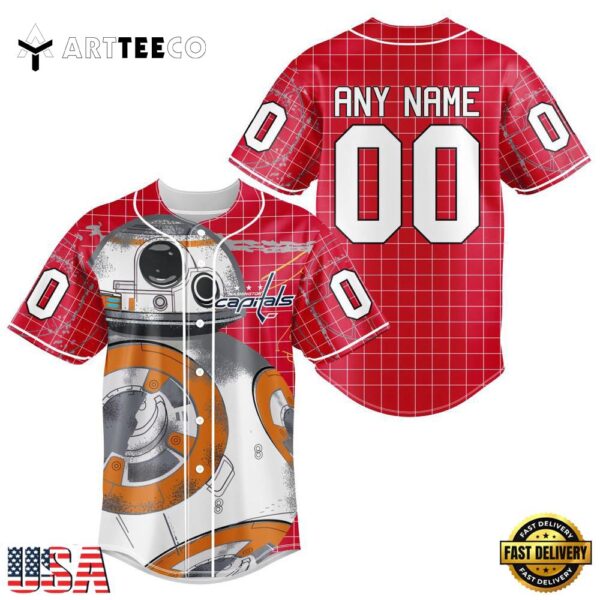 Nhl Washington Capitals Star War Baseball Jersey Shirt