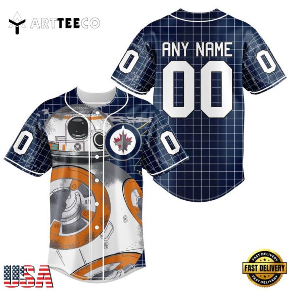 Nhl Winnipeg Jets Star War Baseball Jersey Shirt