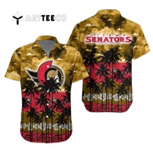 Ottawa Senators And Tree Hawaiian Shirt 1