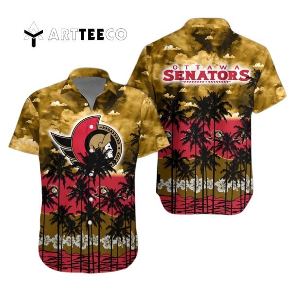 Ottawa Senators And Tree Hawaiian Shirt 1