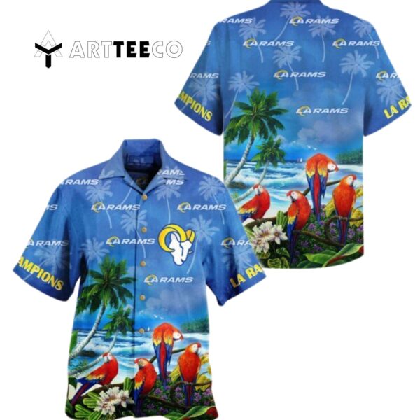 Parrots Tropical Hawaiian Shirt 1