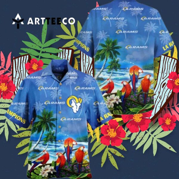Parrots Tropical Hawaiian Shirt 3