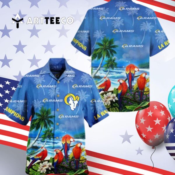 Parrots Tropical Hawaiian Shirt 4