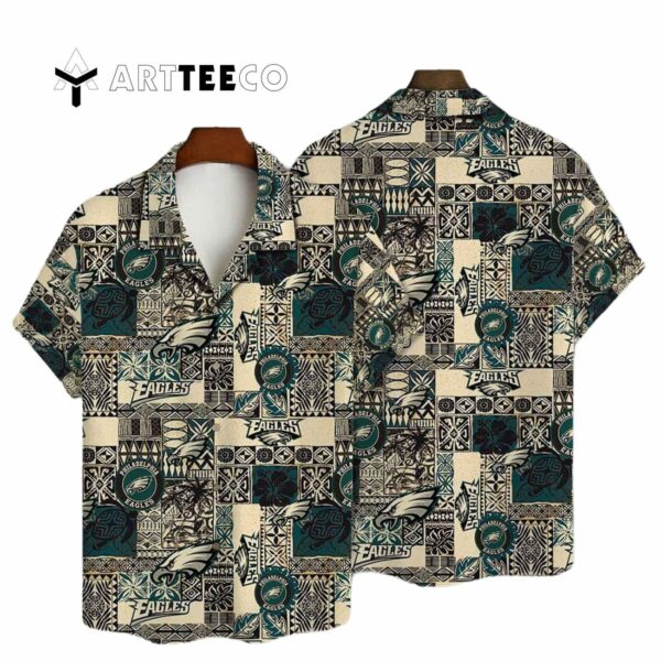 Philadelphia Eagles National Football League 2025 Aop V16 Hawaiian Shirt 1