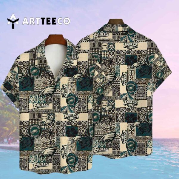Philadelphia Eagles National Football League 2025 Aop V16 Hawaiian Shirt 2
